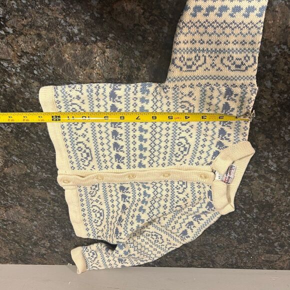 Harlequin Designs Vintage 90s Toddler Baby Sweater 100% Cotton 24 M cars Bunnies - Picture 6 of 6